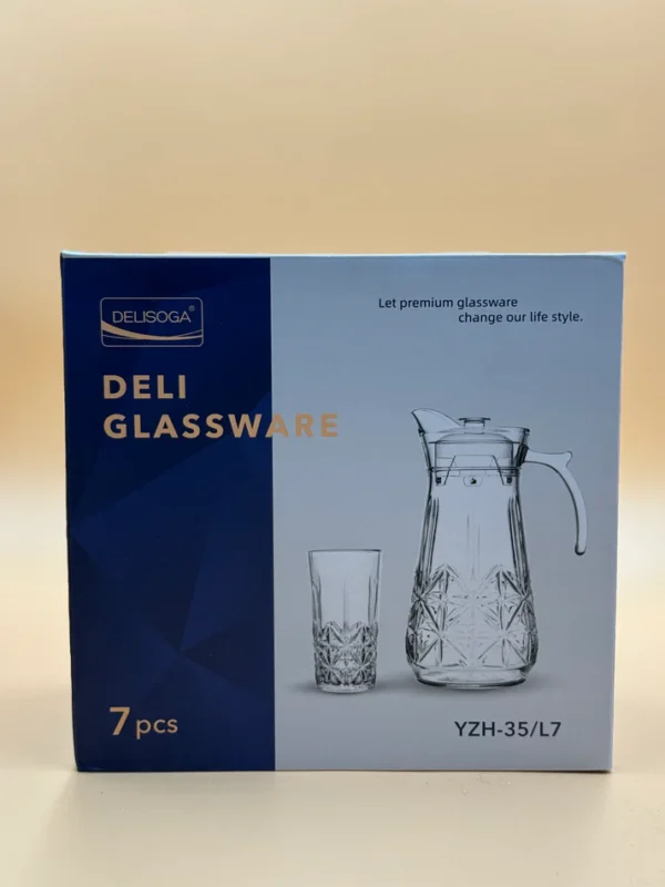 7 Pcs DELISOGA Fine Glass Water Set