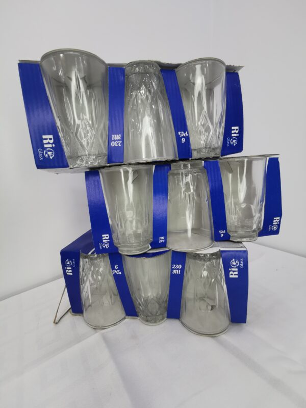 VERRE A EAU 6PCS RIO GLASS 230-235