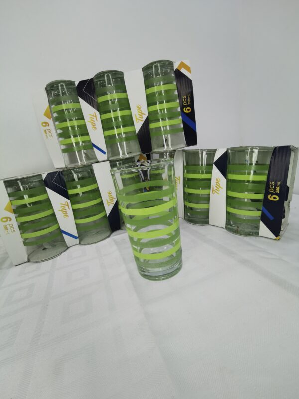 VERRE A EAU 6PCS TUPE 250ML